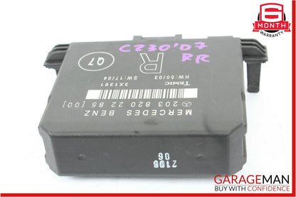 01-07 Mercedes W203 C230 C320 Rear Right Side Door Computer Control Module OEM