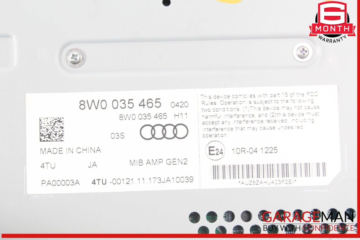 17-23 Audi RS5 S5 A4 Audio Stereo Sound Amplifier AMP 8W0035465 OEM