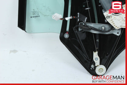 10-16 Mercedes W212 E550 Rear Right Quarter Window Glass & Regulator Motor Plate