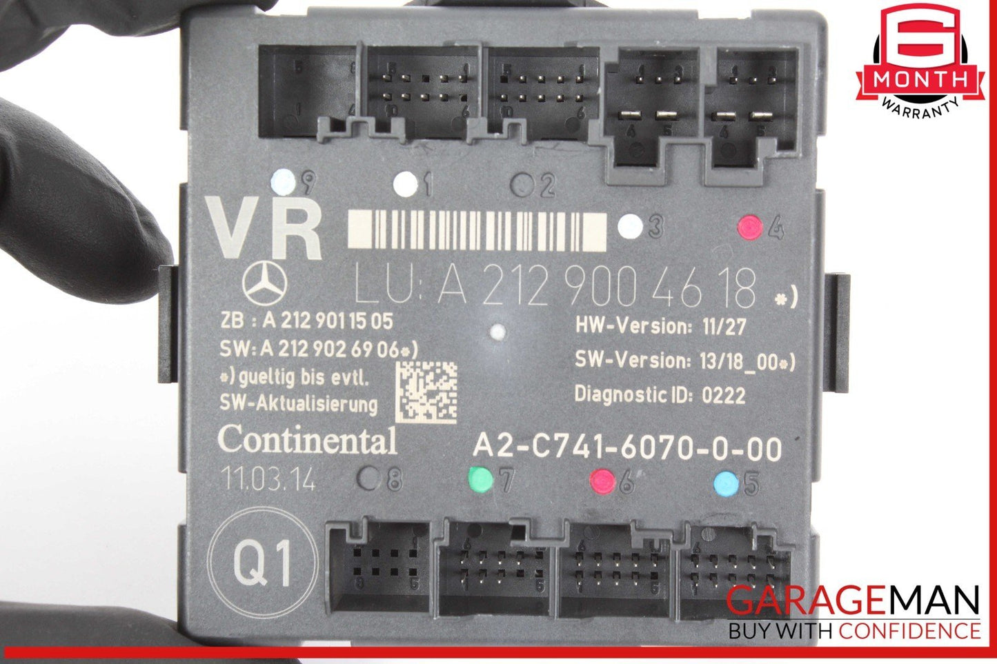 08-18 Mercedes X204 GLK350 GLK250 C250 Front Right Side Door Control Module Unit