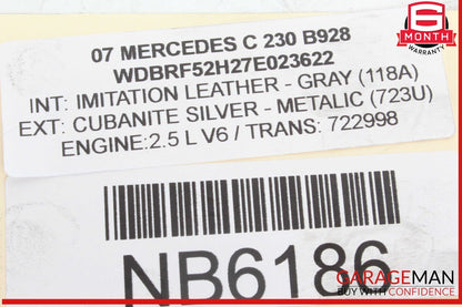 06-15 Mercedes W203 C230 E350 C300 Engine Oil Separator Cover 2720160134 OEM