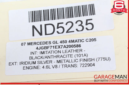 05-14 Mercedes X164 GL450 4MATIC Engine PCV Crankcase Vent Valve Oil Separator