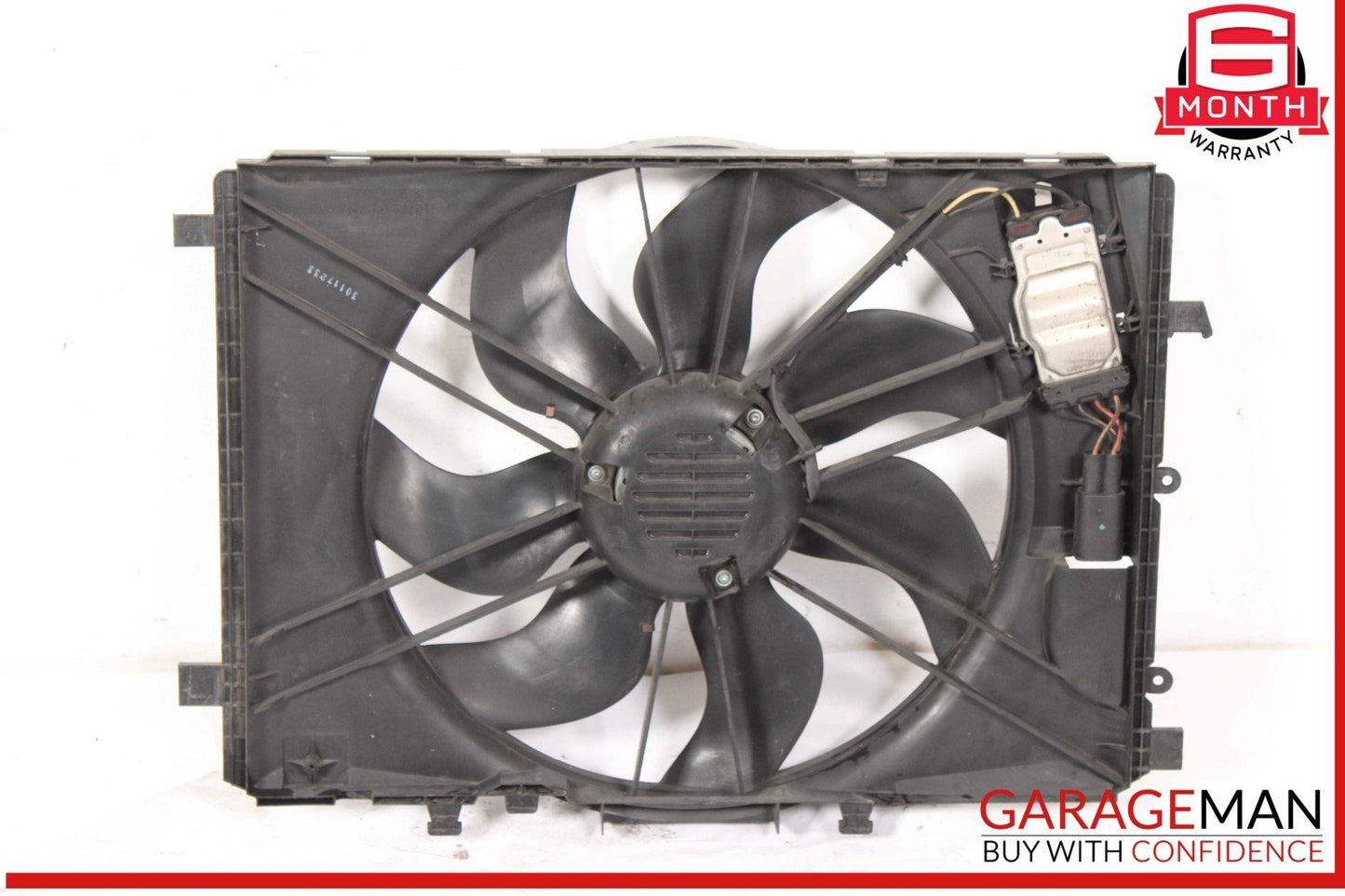 08-20 Mercedes W212 E350 C250 Engine Radiator Cooling Fan Motor Shroud Assy OEM