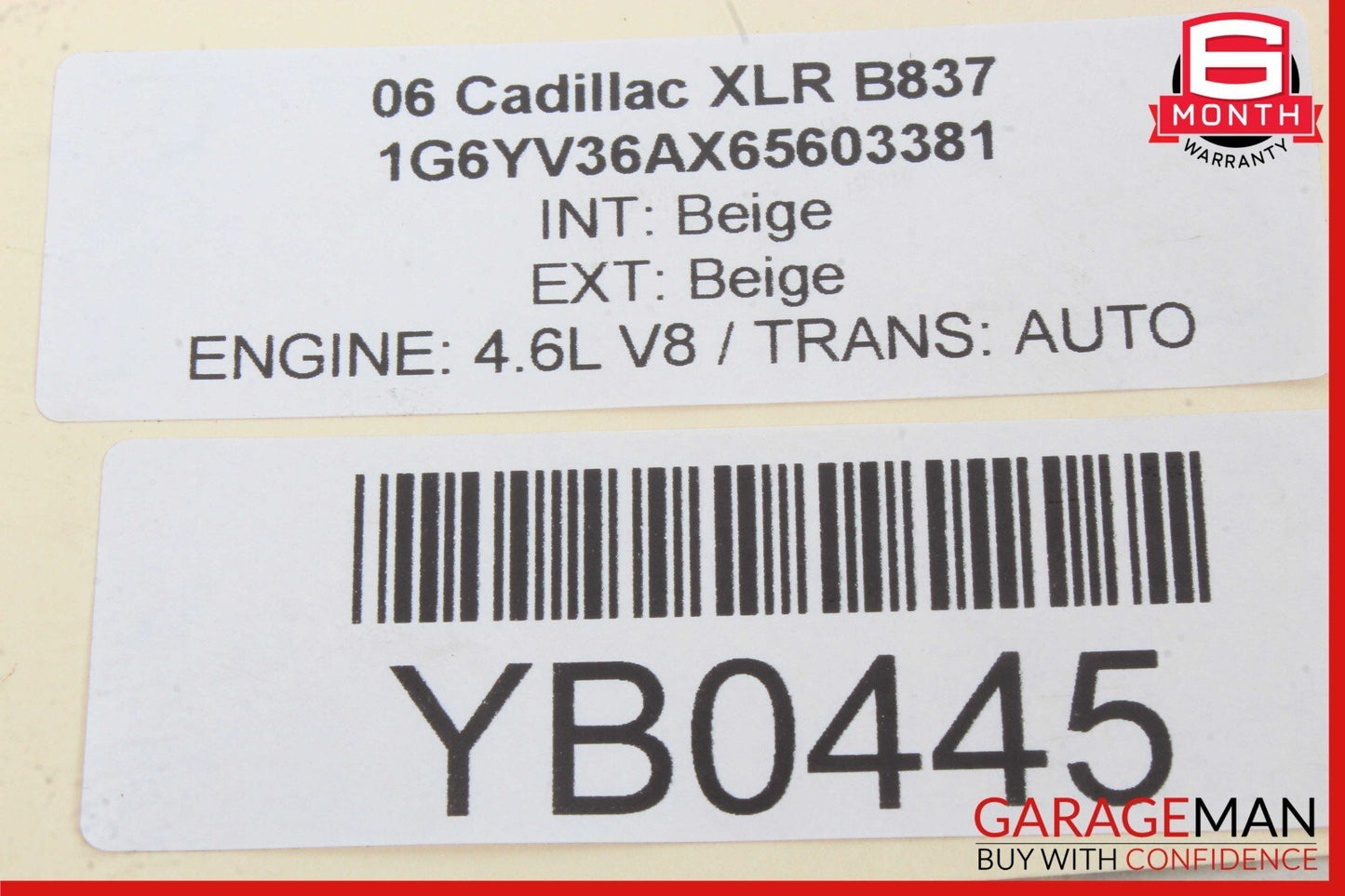 04-09 Cadillac XLR A/C Air Conditioning Compressor 10441357 OEM
