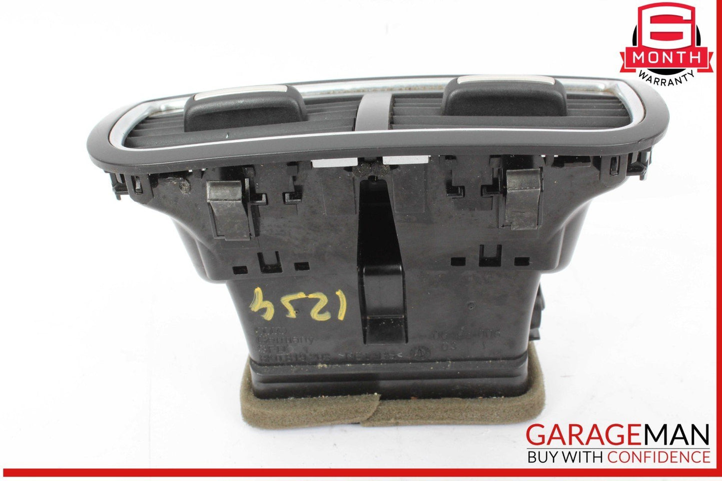 09-12 Audi S4 Rear Center Console AC A/C Air Conditioning Air Vent Grille OEM