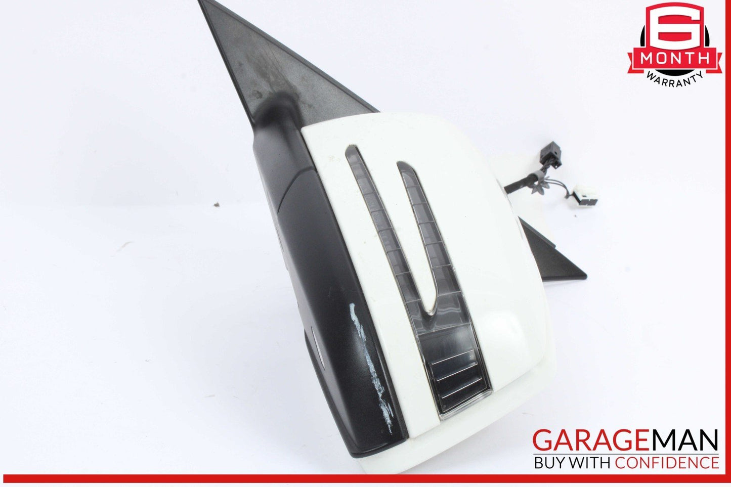 12-14 Mercedes W204 C250 Front Left Driver Side Door Rear View Mirror White OEM