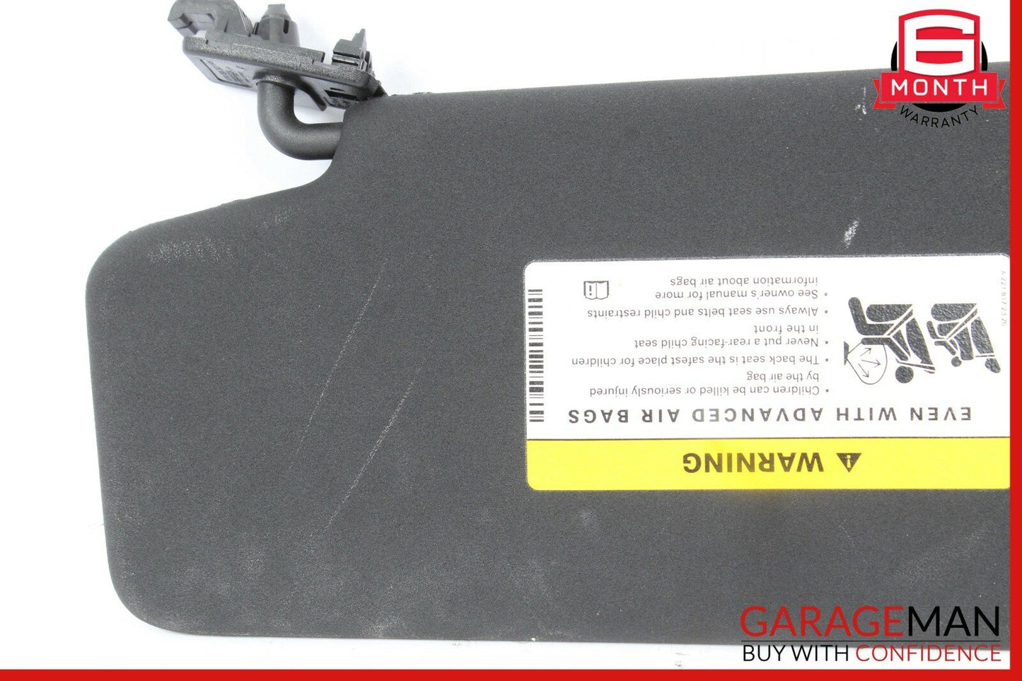 08-14 Mercedes W204 C250 C300 Front Right Sun Visor Sunvisor Shade Cover Black