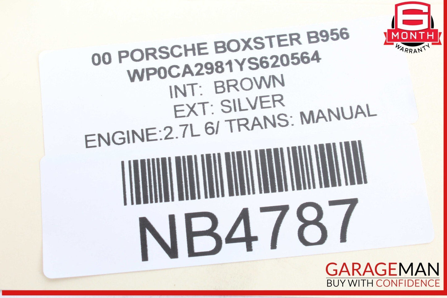 97-04 Porsche Boxster 986 Carrera 996 Rear Left / Right Lower Control Arm Track