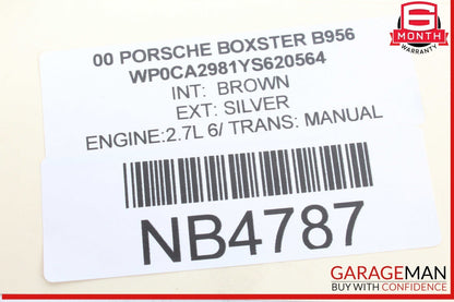 97-04 Porsche Boxster 986 Carrera 996 Rear Left / Right Lower Control Arm Track
