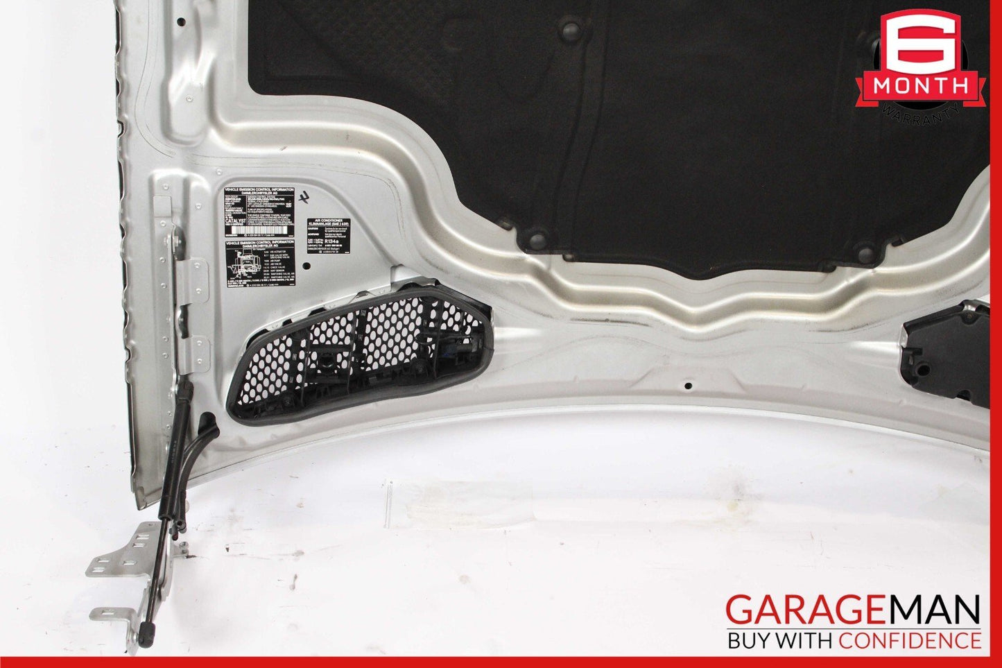 03-08 Mercedes R230 SL500 Front Hood Bonnet Cover Panel Assembly Silver OEM
