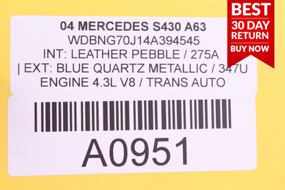 00-06 Mercedes W220 S430 CL55 AMG Steering Column Control Switches Assembly OEM