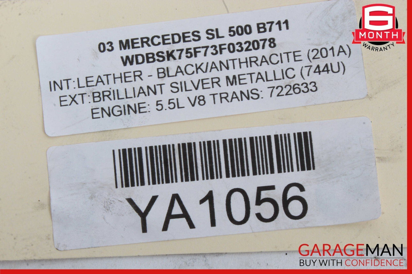03-11 Mercedes R230 SL500 CLS55 AMG Front Right Side Lower Wishbone Control Arm