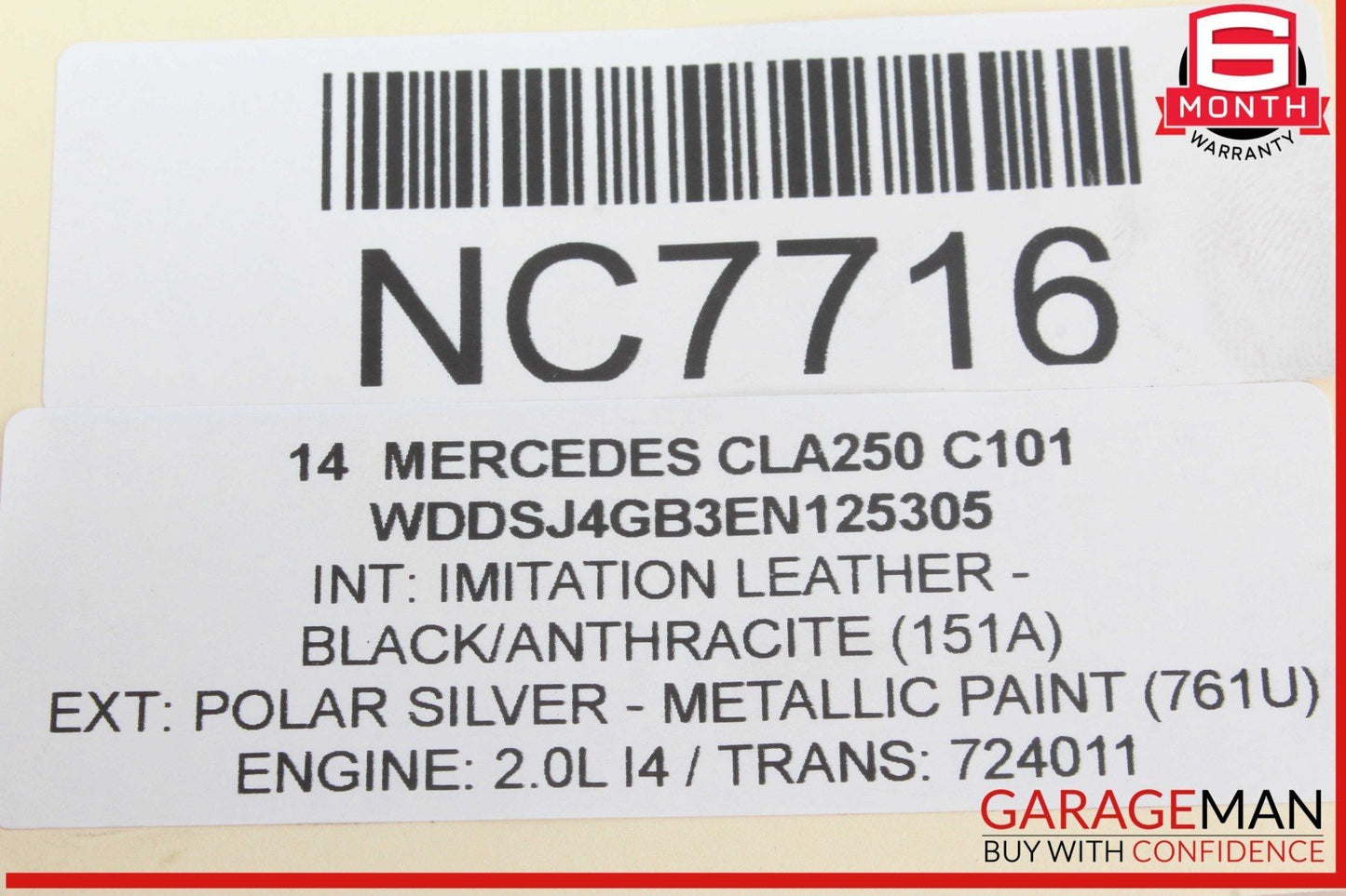 14-19 Mercedes W117 CLA250 Power Brake Booster Master Cylinder w/ Reservoir OEM