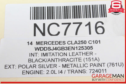14-19 Mercedes W117 CLA250 Power Brake Booster Master Cylinder w/ Reservoir OEM