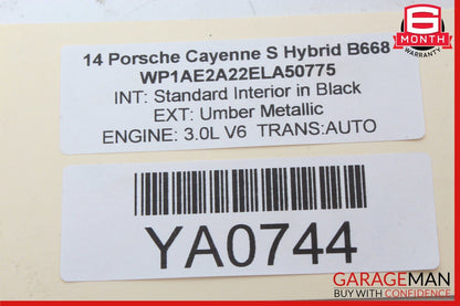 11-18 Porsche Cayenne 958 Hybrid S Rear Right / Left Tie Rod Control Arm OEM