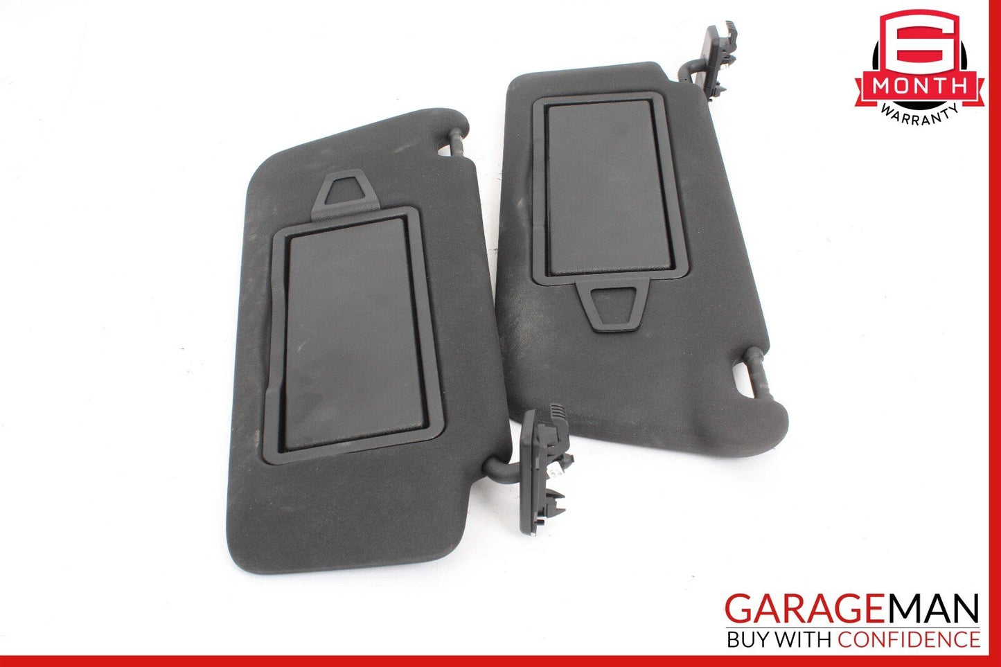 08-14 Mercedes W204 C250 Front Right and Left Sunvisor Sun Visor Set Black OEM