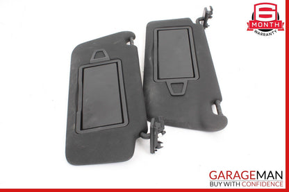 08-14 Mercedes W204 C250 Front Right and Left Sunvisor Sun Visor Set Black OEM