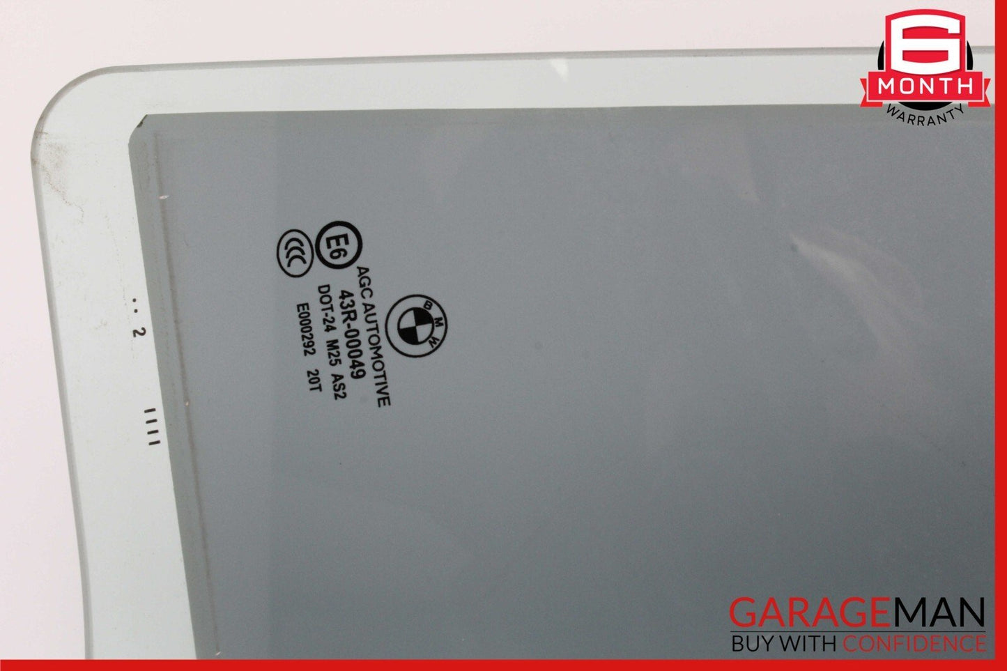 11-16 BMW 525i 535i 550i Rear Left Door Window Glass OEM