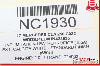 14-19 Mercedes W117 CLA250 CLA45 AMG Front Right Side Door Lock Latch Actuator