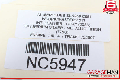 08-14 Mercedes R172 SLK250 C350 C300 Front Right Door Lock Latch Actuator OEM