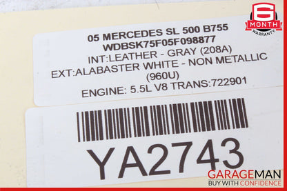 03-12 Mercedes R230 SL500 SL550 Front Left Door Control Module 2308200126 OEM