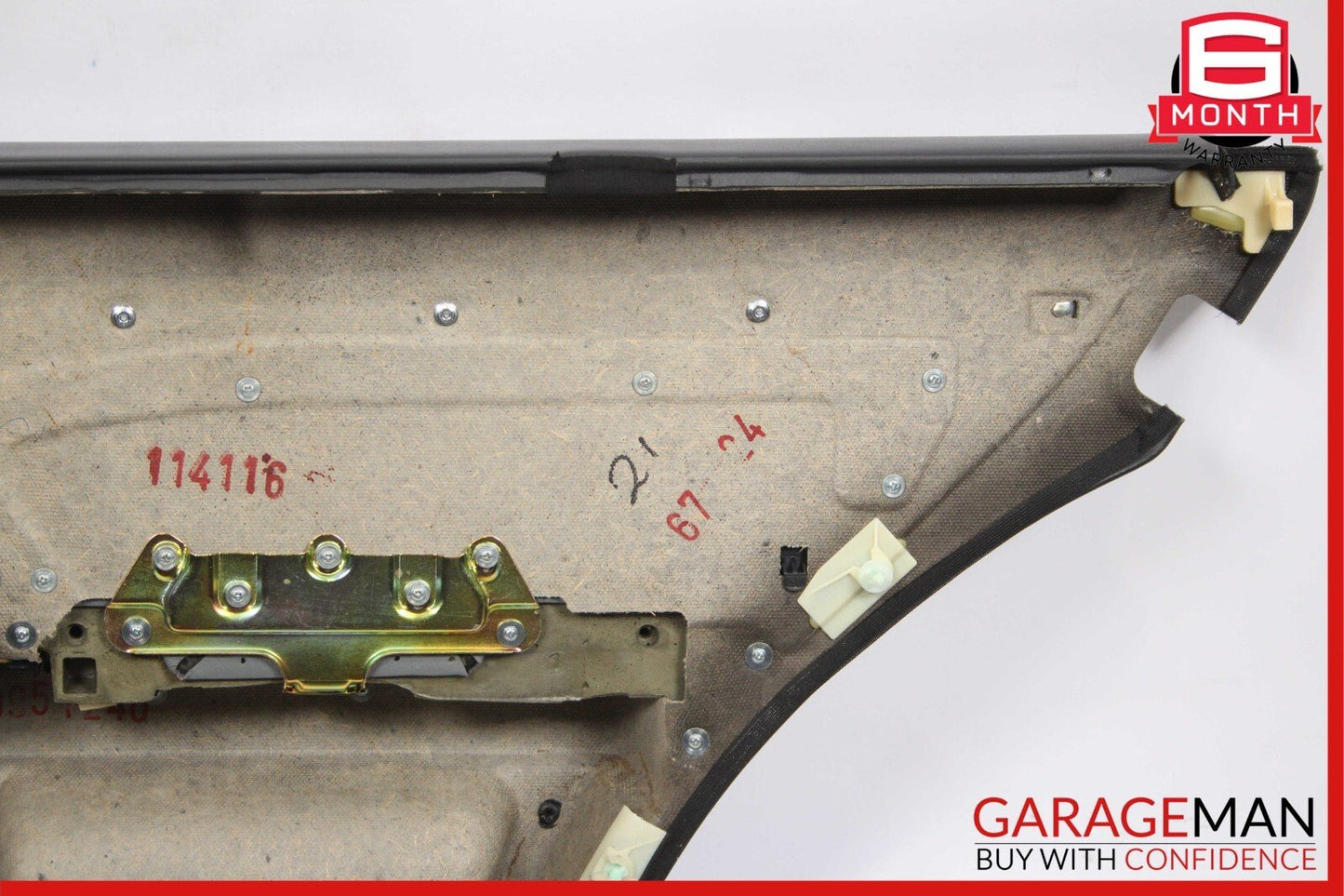 92-99 Mercedes W140 500SEL S420 Rear Left Driver Side Interior Door Panel Gray