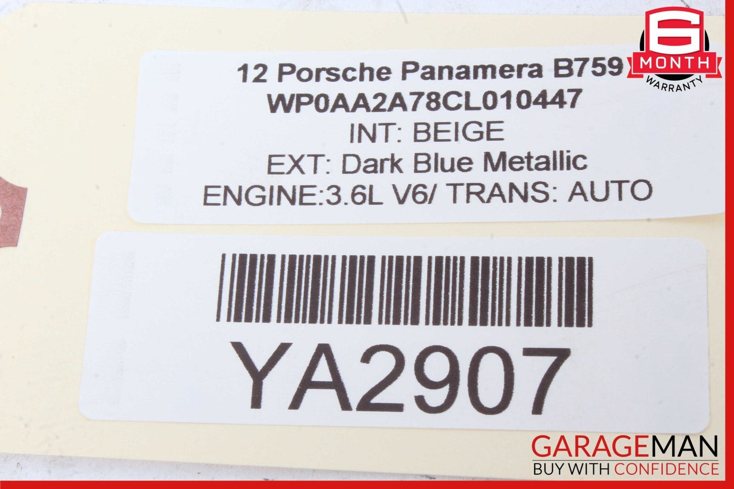 10-16 Porsche Panamera 970 Front Right Dash Dashboard Trim Bezel Cover Panel OEM