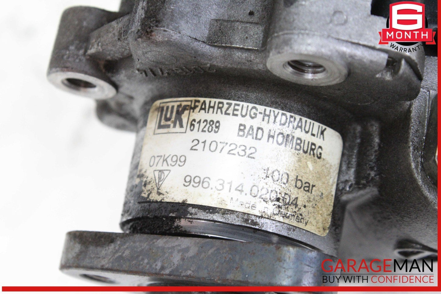 97-08 Porsche Boxster 986 Power Steering Pump Assembly 99631402004 OEM