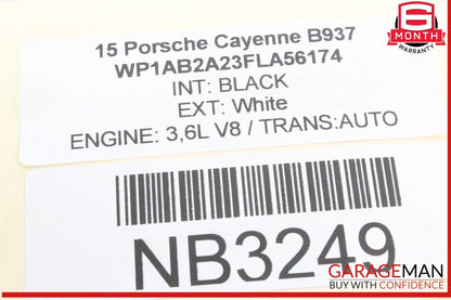11-18 Porsche Cayenne 958 Rear Right / Left Suspension Upper Forward Control Arm