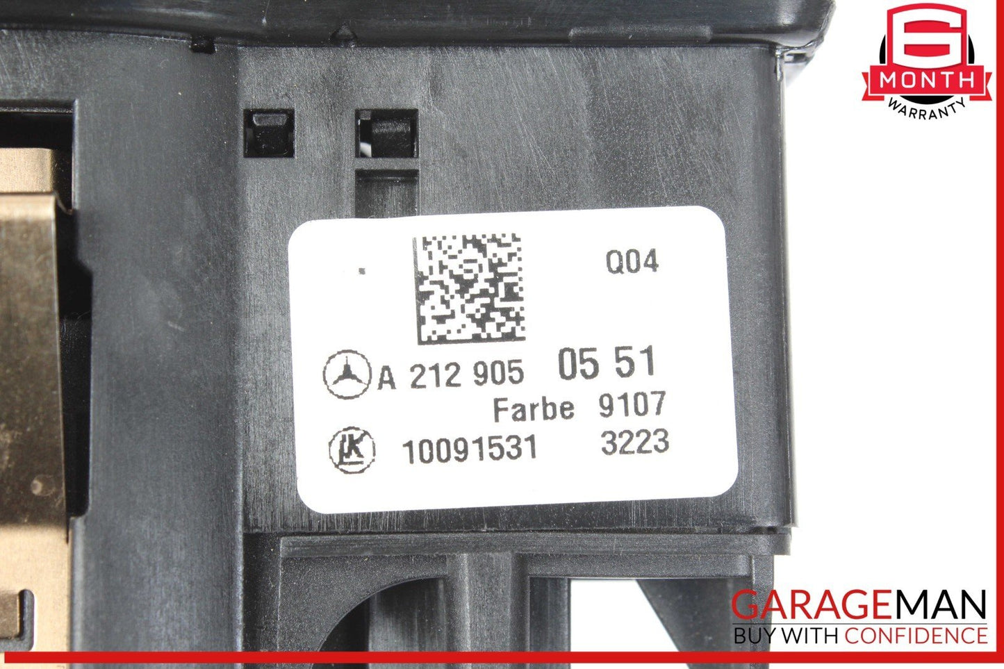 08-20 Mercedes W204 C250 GLK350 Headlight Fog Light Switch Control Module OEM