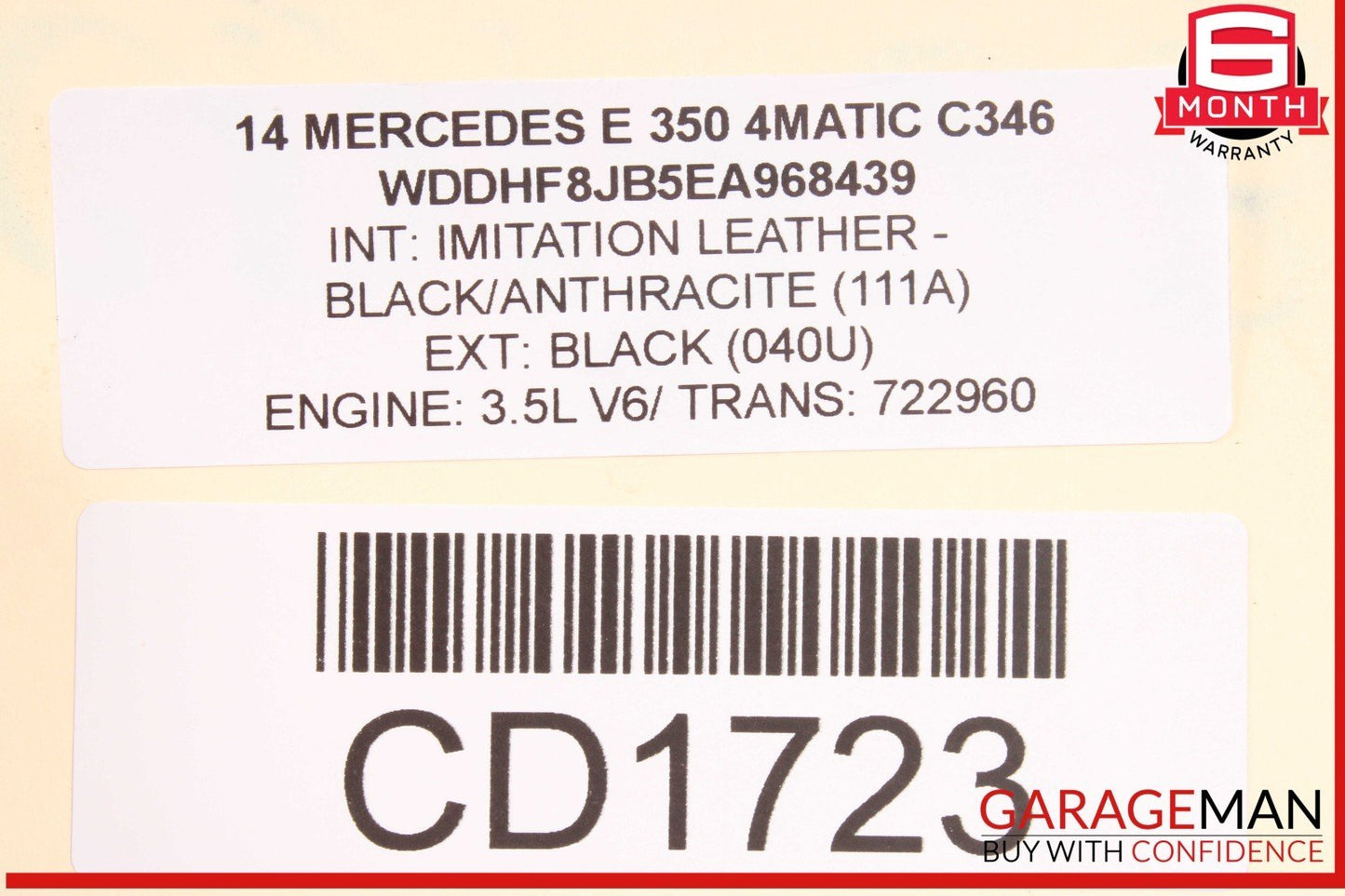 08-23 Mercedes W212 E350 C300 4Matic Front Axle Differential Carrier OEM