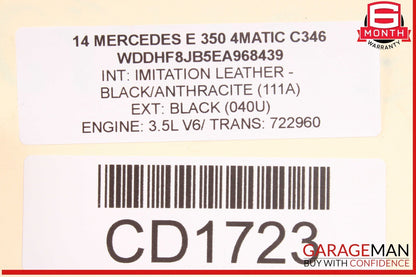 08-23 Mercedes W212 E350 C300 4Matic Front Axle Differential Carrier OEM