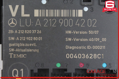 08-18 Mercedes W204 C300 E350 E400 Front Left Side Door Control Module Unit OEM