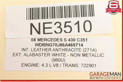 00-06 Mercedes W220 S430 Front Left or Right Side Hood Lock Latch 2208800060 OEM
