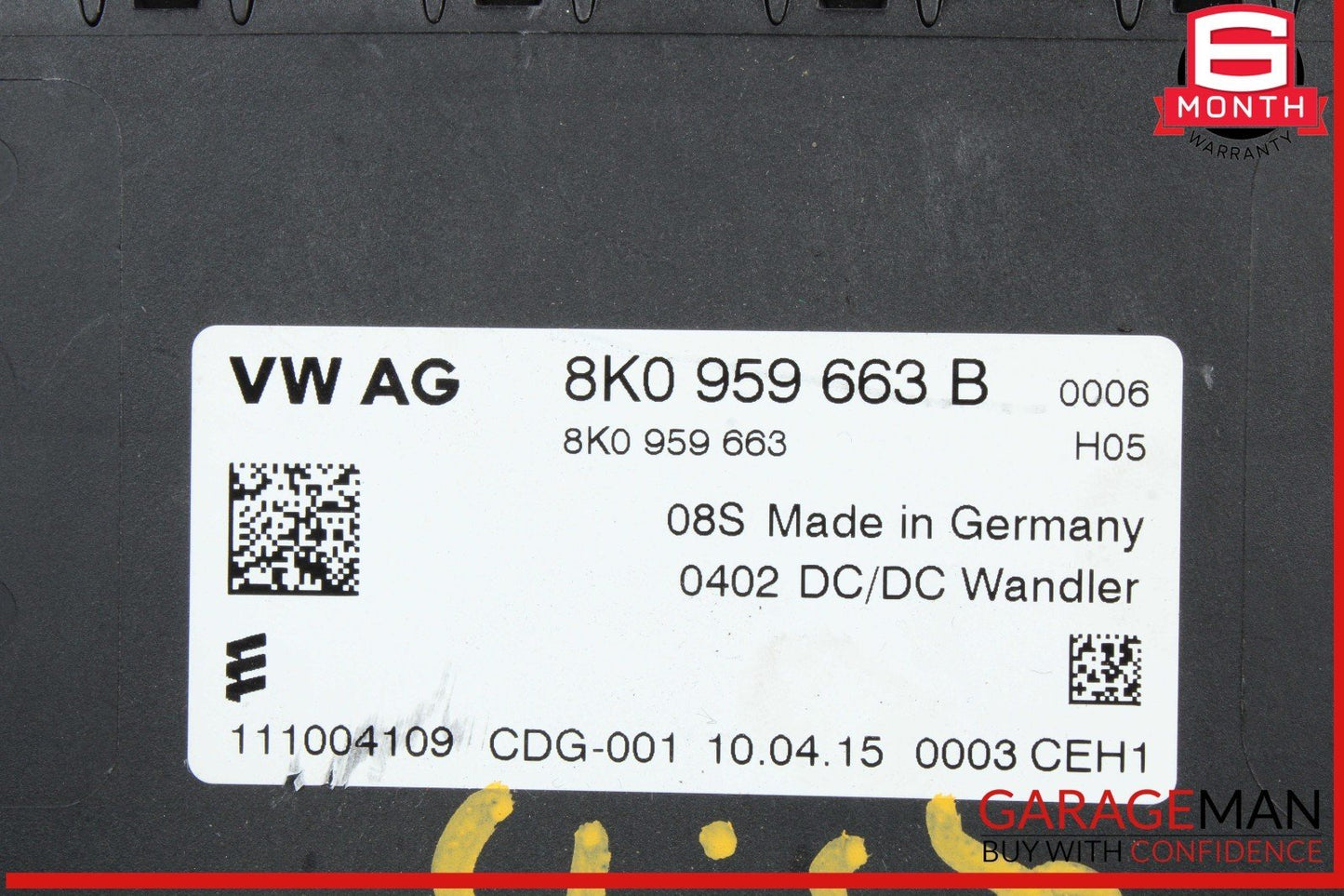12-18 Audi Q5 A6 A7 Voltage Stabilizer Control Module Unit 8K0959663F OEM