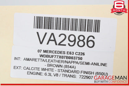03-09 Mercedes W211 E63 AMG Radiator Overflow Coolant Reservoir Tank OEM