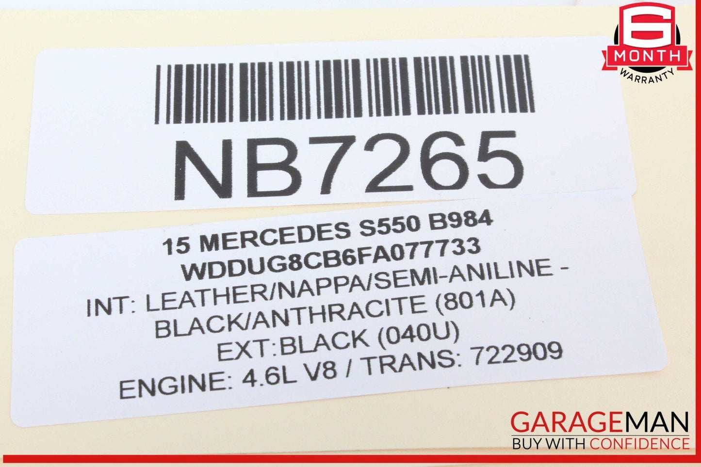 14-20 Mercedes W222 S550 S600 Rear Left Door Lock Latch Actuator Keyless Go OEM