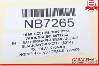 14-20 Mercedes W222 S550 S600 Rear Left Door Lock Latch Actuator Keyless Go OEM