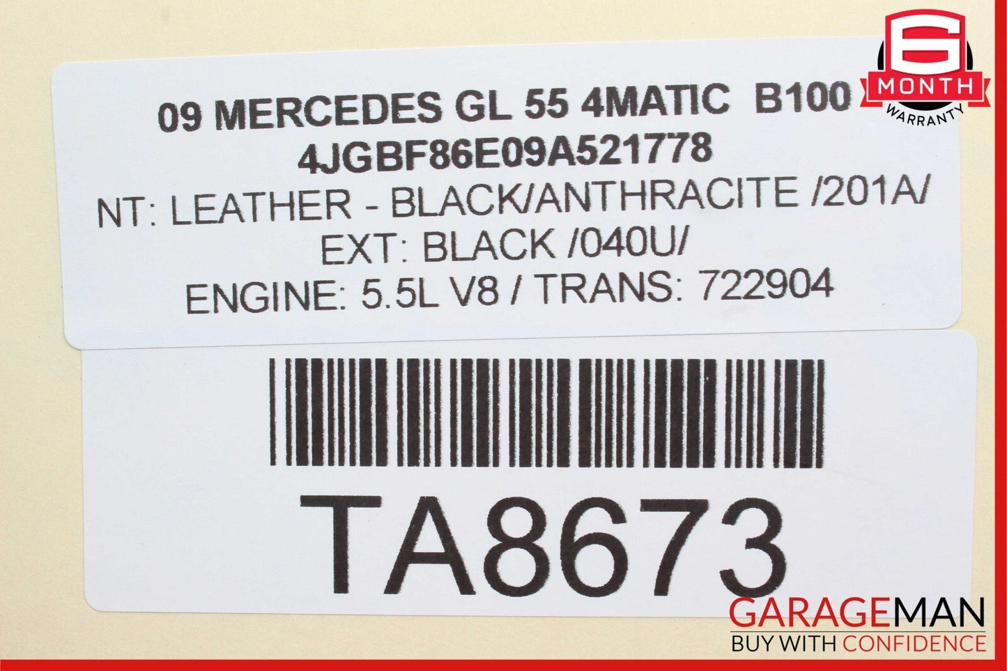 06-13 Mercedes X164 GL55 4Matic Front Left Side Window Regulator Motor Unit OEM