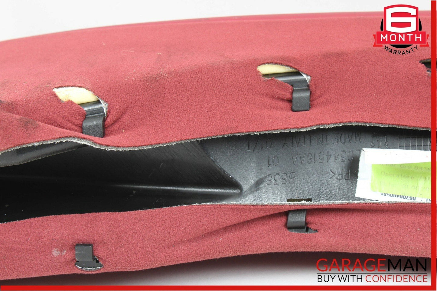 14-18 Maserati Quattroporte Rear Left Side Seat Bolster Cushion Pad Cover Red