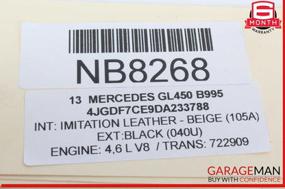12-16 Mercedes X166 GL450 Rear Right Passenger Side Door Lock Latch Actuator OEM