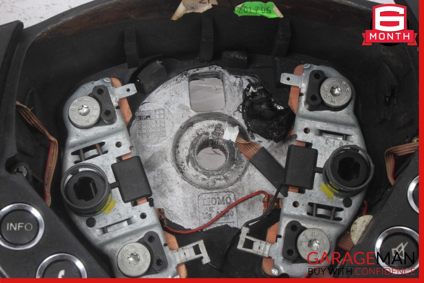 03-08 Maserati Quattroporte M139 Steering Wheel Black OEM