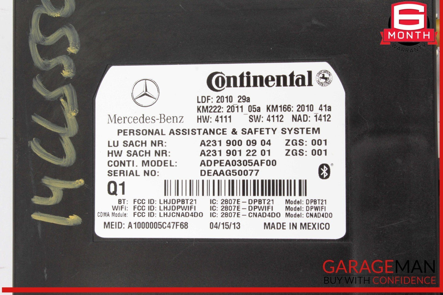 10-20 Mercedes W218 CLS550 GLA250 SL400 Communication Control Module Unit OEM