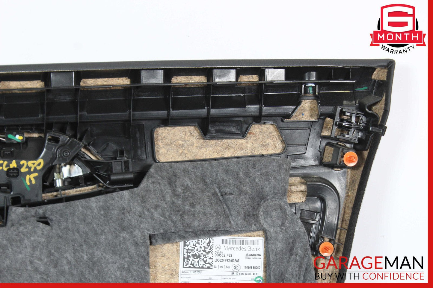 14-19 Mercedes W117 CLA250 CLA180 Front Left Side Interior Door Panel Assy Black
