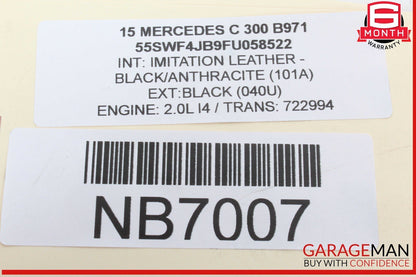 15-20 Mercedes W205 C300 GLC300 2.0L Engine Mounted Intercooler 2740900614 OEM
