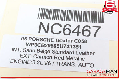 97-05 Porsche Boxster Carrera 996 Rear Left or Right Lower Control Arm Track