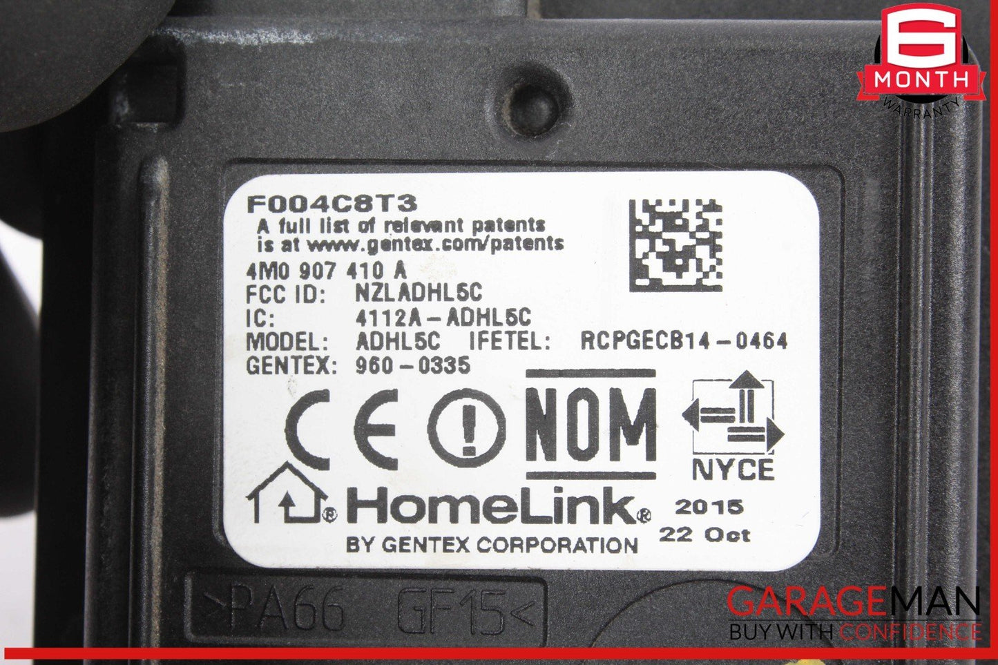 18-20 Audi Q5 Homelink Garage Door Opener Control Module Unit 4M0907410A OEM