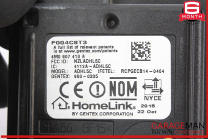 18-20 Audi Q5 Homelink Garage Door Opener Control Module Unit 4M0907410A OEM