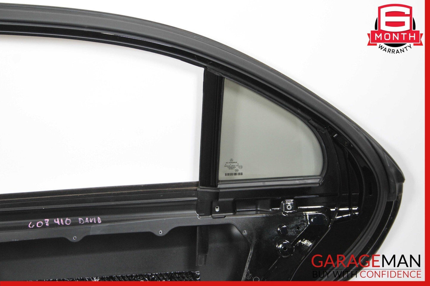07-13 Mercedes W221 S400 Rear Right Passenger Side Exterior Door Shell Black
