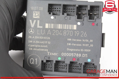 08-18 Mercedes W204 C300 C250 Front Left Driver Side Door Control Module Unit